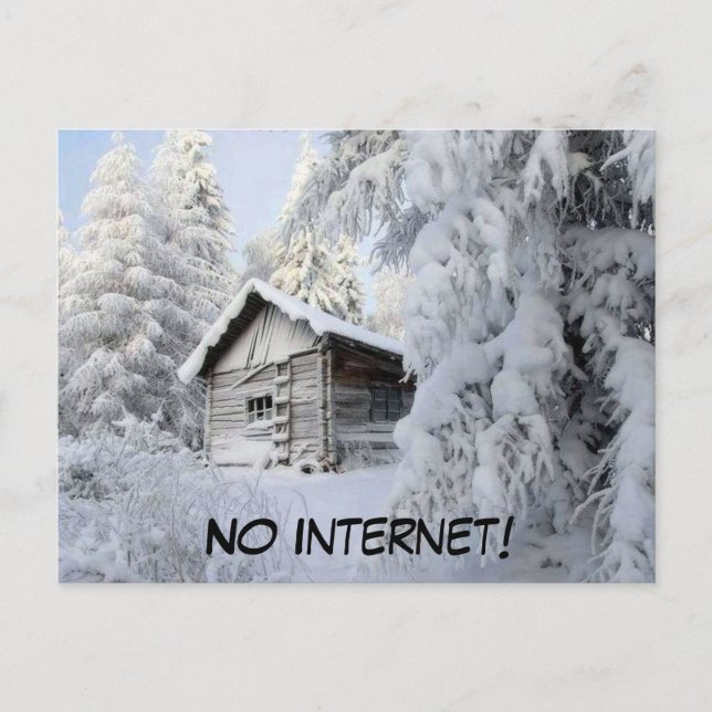 Snö Bound Vykort (Framsida)