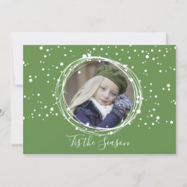 Snö Bubbles-fotingskort för julfransar Julkort