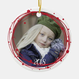 Snö Bubbles-jul-andedräkt Julgransprydnad Keramik