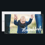 Snö Bubbles Lycklig Hanukkah-fotokort Julkort<br><div class="desc">Cute och snyggt Snö Bubbles Lycklig Hanukah Photo Card är perfekt för kortet som skickar den här julhelgen. Har matchande tillbehör.</div>