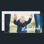 Snö Bubbles Lycklig Hanukkah-fotokort Julkort<br><div class="desc">Cute och snyggt Snö Bubbles Lycklig Hanukah Photo Card är perfekt för kortet som skickar den här julhelgen. Har matchande tillbehör.</div>