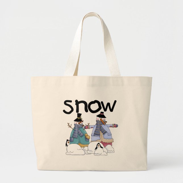 Snö Buddies Tshirts och Gifts Jumbo Tygkasse (Framsidan)