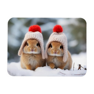 Snö Bunnies Magnet