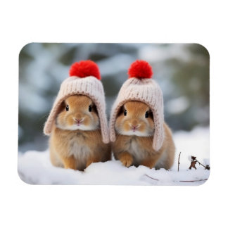 Snö Bunnies Magnet