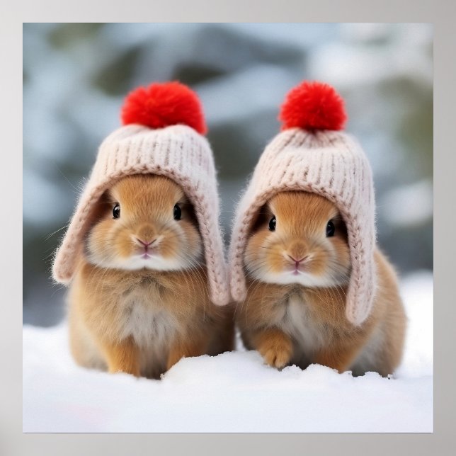 Snö Bunnies Poster (Framsidan)