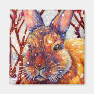 Snö Bunny Rabbit Magnet