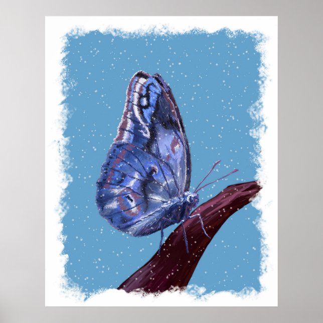 Snö Butterfly Poster (Framsidan)