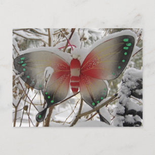 Snö Butterfly Vykort