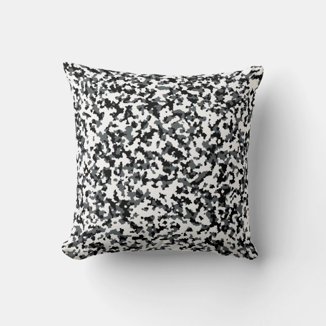 Snö Camouflage Abstrakt Kudde (Framsida)