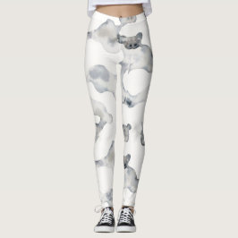 Snö Camouflage Mönster Leggings