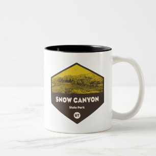 Snö Canyon State Park Utah Två-Tonad Mugg