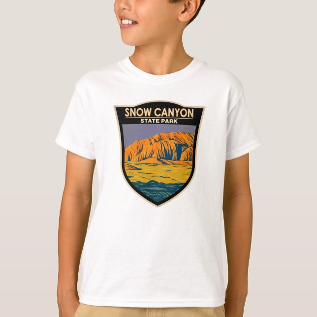 Snö Canyon State Park Utah Vintage T Shirt (Framsida)