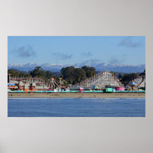 Snö Caps in Santa Cruz Print Poster