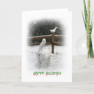 Snö Cat Helgkort