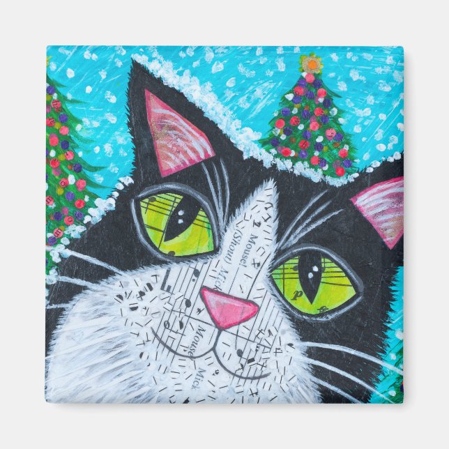 Snö Cat Magnet (Framsidan)