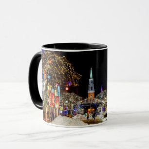 Snö City i Kväll Mugg