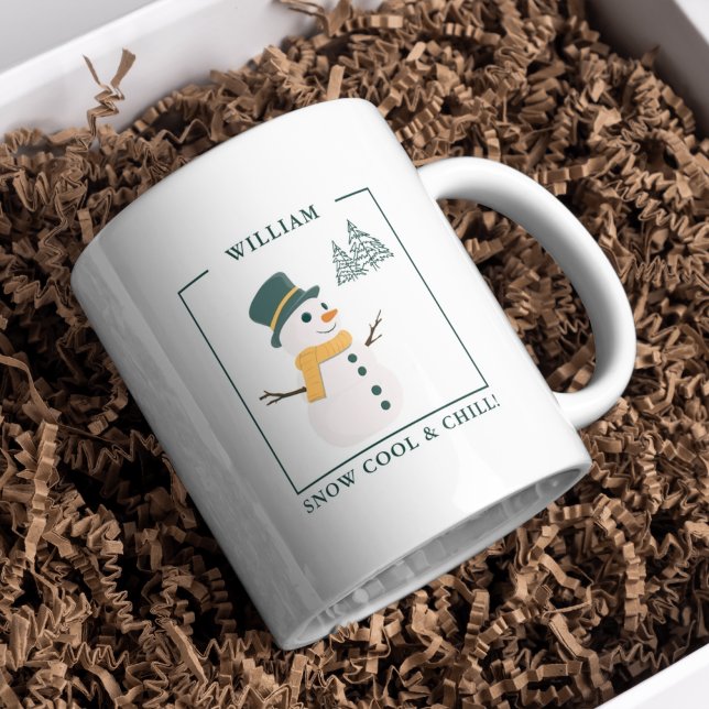 Snö Cool & Chill Anpassad Snömannen Mugg – Present (Skapare uppladdad)