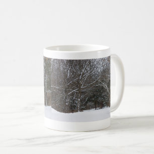 Snö Covered Road Painterly Coffee Mugg