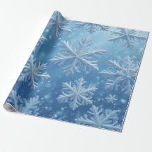Snö Crystals Wrapping Papper