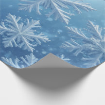 Snö Crystals Wrapping Papper