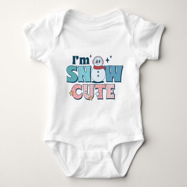 Snö Cute Baby T Shirt (Framsida)