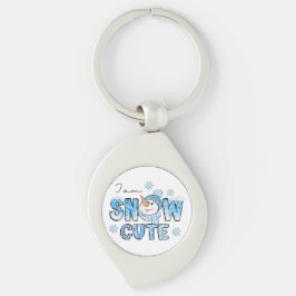 Snö Cute Swirl Silverfärgad Nyckelring