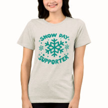 Snö Dag Supporter Tee Tee - Celebrate Snowy Winter