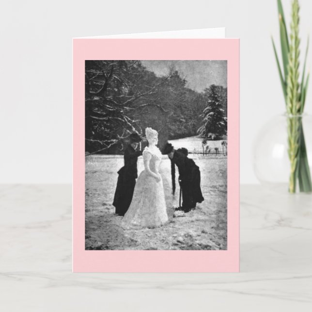 Snö Dam Kort (Framsida)