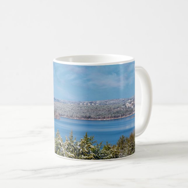 Snö dammar vid Table Rock Lake Kaffemugg (Framsida höger)
