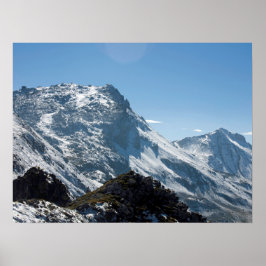 Snö Davos Schweiz-Helgdag kort Poster