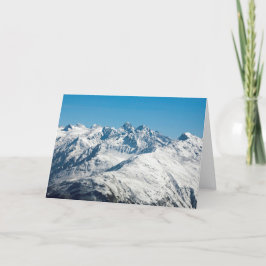 Snö Davos Schweiz Helgkort