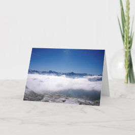 Snö Davos Schweiz Helgkort