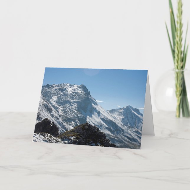 Snö Davos Schweiz Helgkort (Framsida)