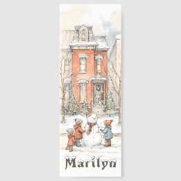 Snö Day Joy - Personlig Helgdag Street Scene