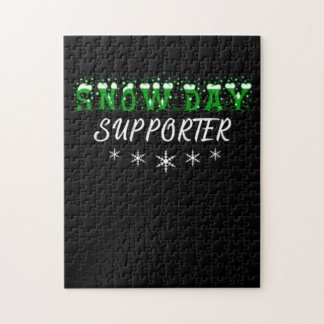 Snö Day Supporter God jul Pussel (Vertikal)