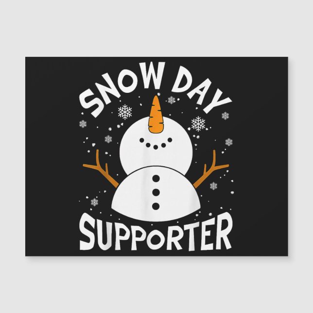 Snö Day Supporter Snowflake Funny Teacher Christm (Framsida)