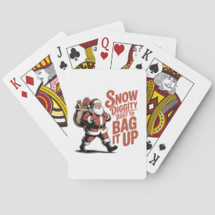 Snö Diggity På väg att Klara Det Roligt Jul Casinokort