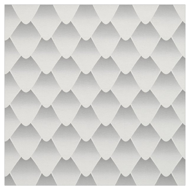 Snö Dragon Scales Tyg (Provkarta)