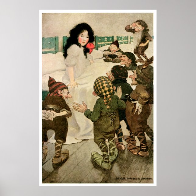 "Snö-Drop och Sju Little Manar" Poster (Framsidan)