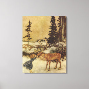 Snö drottning Edmund Dulac Fine Art Canvastryck