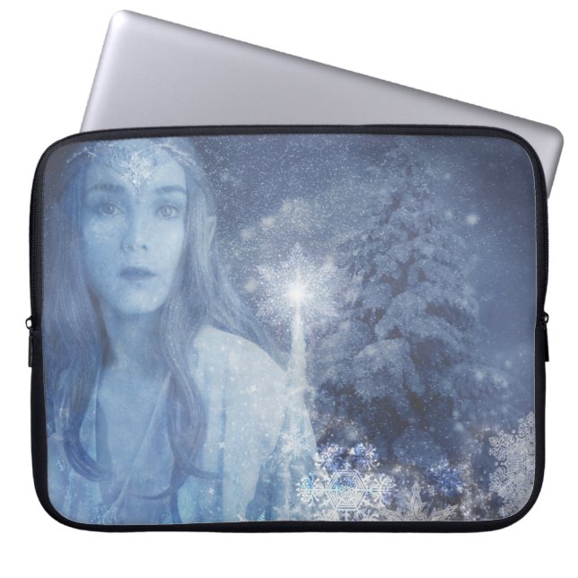 Snö drottning Jul - Fantasy Artwork Laptop Fodral (Framsidan)