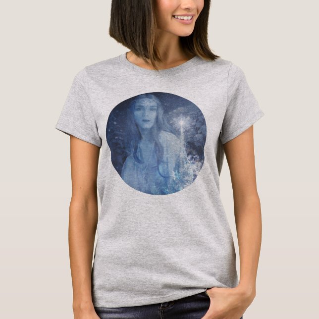 Snö drottning Jul - Fantasy Artwork T Shirt (Framsida)