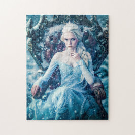 Snö drottning på hennes Throne Pussel