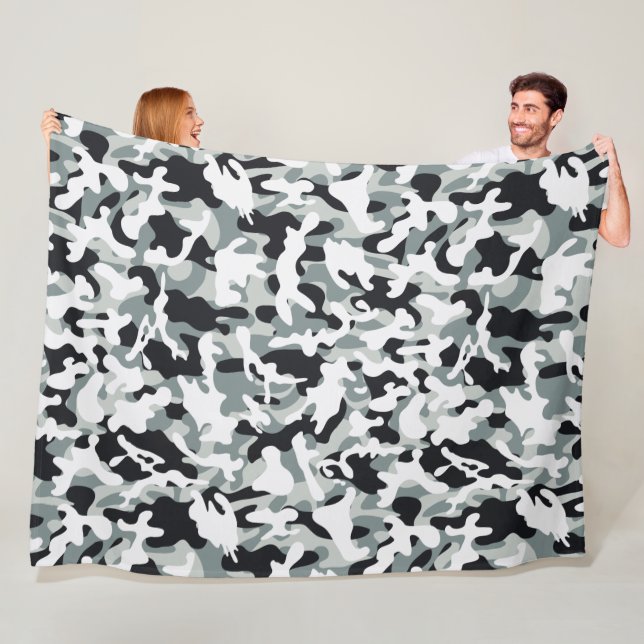 Snö Dust Camouflage Fleecefilt (På plats)