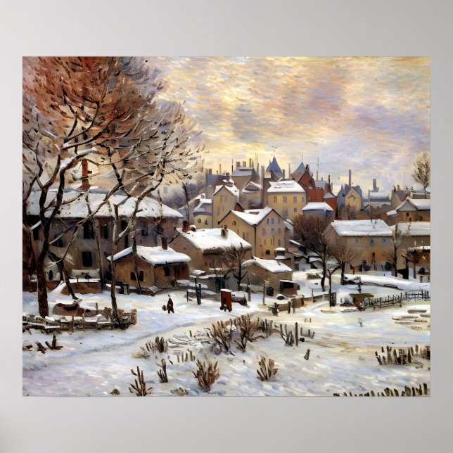 Snö-effekt med inställning av Sol Poster (Framsidan)