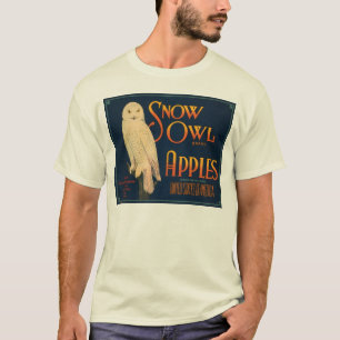 Snö-etikett för märkesäpplen Vintage Låda Tee