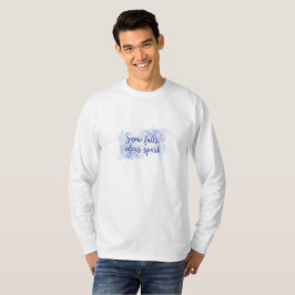 “Snö faller, idéer gnistrar — Levande futuristiska T Shirt
