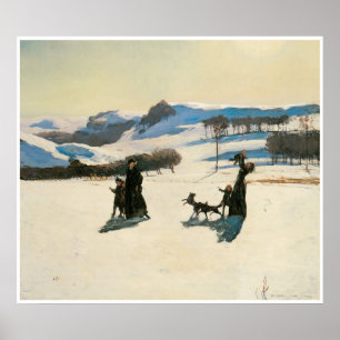 Snö Fält, 1909 Rockwell Kent Poster