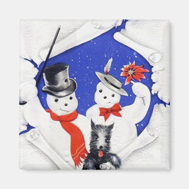 Snö-familjen och Vintage Magnet (Framsidan)