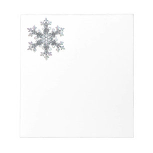 Snö flake anteckningsblock